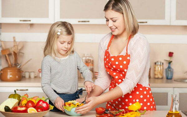 Cooking with youngsters
